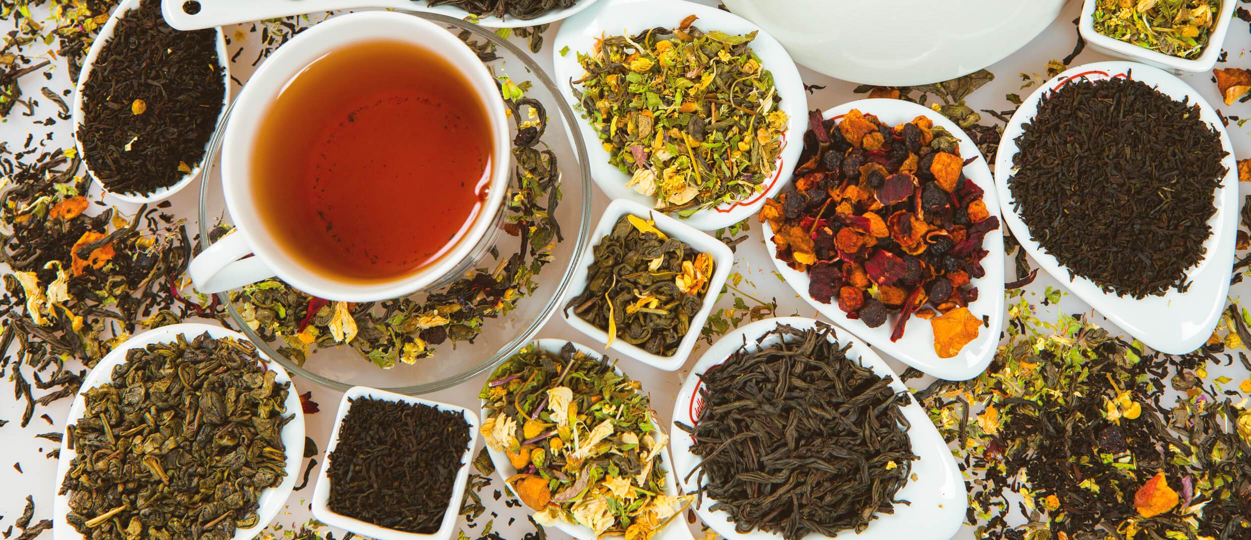 an extensive range of teas. 